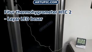 COD Taffware Alat Pengukur Suhu Humidity Digital Temperature Meter Clock - HTC-2 / alat pengukur suhu ruangan luar ruangan digital tempratur akurat otomatis terbaik terbaru ada jam kalender panas dingin terbaik rekomended bahan kuat kokoh bagus top viral