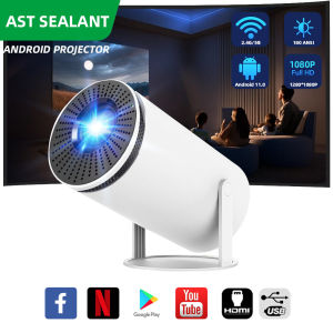 Xiaomi HY300Pro โปรเจคเตอร์ 4K Android สมาร์ท 11.0 LCD Ultra HD 8000 Lumens 5G WIFIบลูทูธโฮมเธียเตอร์ มินิโปรเจคเตอร์สามารถเชื่อมต่อโทรศัพท์มือถือ / แท็บเล็ต / คอมพิวเตอร์