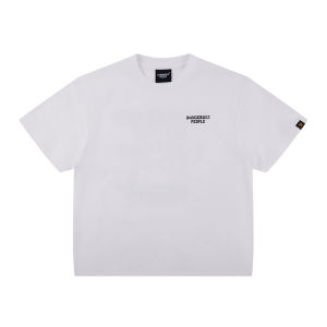 Dangerous People Xiaozhihum DSP Love Heart Paper Bag Man Casual Loose Trendy round Neck Short Sleeve T-Shirt Cotton 100%