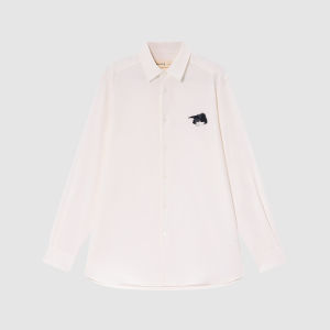 ICICLE | Elastic Silk Cotton Twill Collared Mens Shirt