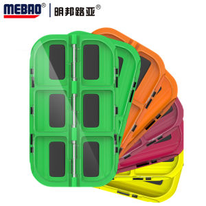 MEBAO MB-G Series Magnetic Fake Bait Fish Hook Storage Box， 4/6/8/12 Grids Fishing Tackle Boxes，Multi Compartments Fishing Accessories Case，Single-Sided Side Open Lures Box