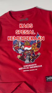 Kaos Anak BHINEKA TUNGGAL IKA Kemerdekaan Indonesia / Kaos Anak Indonesia / Dirgahayu 17 Agustus