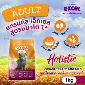 เอ็กเซล 1กก แมวโต เกรดฮอลิสติก GRANDIS EXCEL Adult Holistic Cat Food