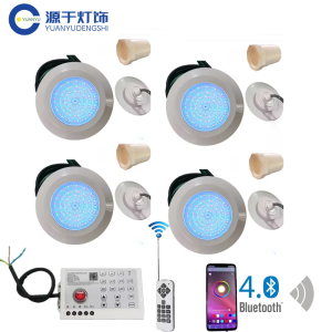 Đèn LED Hồ Bơi 12W RGB 12V DC Điều Khiển Ứng Dụng Bluetooth Đèn Cảnh Quan Đài Phun Nước Dưới Nước Ngoài Trời/trong Nhà Với Khả Năng Bảo Vệ IP68