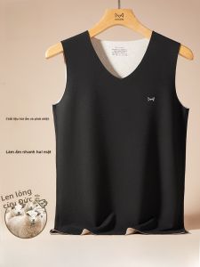 Áo giữ nhiệt nam MiiOW lót lông cừu không đường may không tay