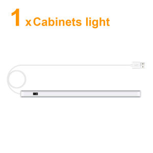 Hand Sweep Motion Switch LED Lights USB Night Lights 30cm 40cm 50cm Aluminum Tube Bar Light Under Cabinet Lamp For Kitchen Decor