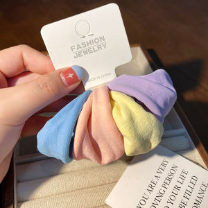 ยางรัดผมยางยืดแบบหนาสำหรับผู้หญิงสไตล์เกาหลี ยางรัดผมแบบลำลอง สไตล์ใหม่ปี 2024 หัวเข็มขัดรัดผมแบบลำลอง