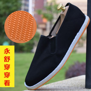 Giày Thường Ngày Phong Cách Bắc Kinh Cổ Điển Cho Nam Đế Bằng Chống Trượt Chống Mài Mòn Thoáng Khí Bảo Hộ Lao Động Mùa Hè