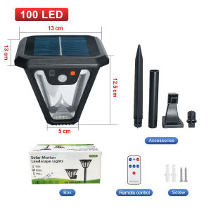 Solar Light Outdoor 100 LED Solar Lighting USB Rechargeable Sensor Motion Light Garden Accessories IP65 Waterproof Wall Lamp