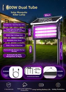 BONADUO | Solar Outdoor Water-Resistant Insect Trap
