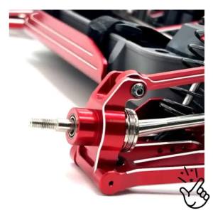 Piala roda belakang untuk Hyper GO MJX 1/10 10208 OP aksesori Metal Upgrade Parts Kit Rc Model Crawler kereta lori Buggy