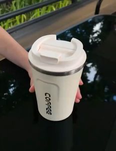 Termos kopi tumbler coffee stainless steel 380ml 304 SUS travel mug tahan panas