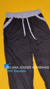RMC Republic - Celana Jogger Panjang Dewasa Polos Misty Tua Pria Wanita