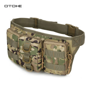 OTOHE Outdoor Waist Bag Men Chest Bag Multifunctional Hiking Bag Waterproof Shoulder Bag Large Capacity Sports Fitness Backpack Casual Bag Camping Bag Climbing Bag