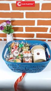 GROSIR 1 DUS KERANJANG PLASTIK MONSTERA M - STORAGE HAMPERS