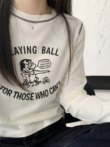 Áo Thun Dài Tay Ôm Vừa Vặn Co Giãn Thoải Mái Mùa Xuân 2024 Áo Thun Cổ Tròn Màu Trơn Phong Cách Thường Ngày Cho Nữ