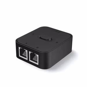 2 Port 1000Mbps Gigabit Network Switch RJ45 Switch Network Splitter Cable Extender Selector Power Free 2 Way adapter Connector