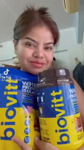 ✅สินค้าพร้อมส่ง✅biovitt whey protein isolate รสช็อคโกแลต ไบโอวิต เวย์โปรตีน กระปุกใหญ่