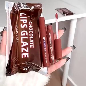 5pcs Lipstick Set/Chocolate Lip Glaze Lipstick Matte Lip /Non-Stick Lipstick/Plump Lips/Long-Lasting Makeup/Lipstick With High Color Rendering/Moisturizing Lips/Non-Drying/Waterproof Lipstick