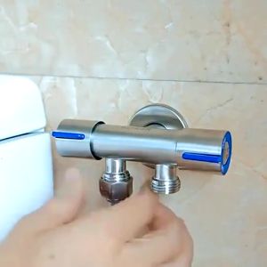 2 way angle faucet valve stainless steel bidet bathroom faucet toilet hose pipe faucet bathroom