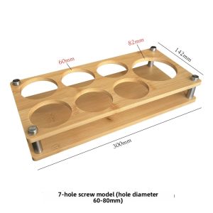 Bamboo Cup Holder Rack Set