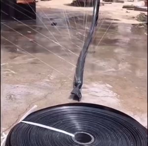 2Inch*100M PE Plastic Farm Drip Irrigation Hose Garden Irrigation Flat Discharge Duct Hose
