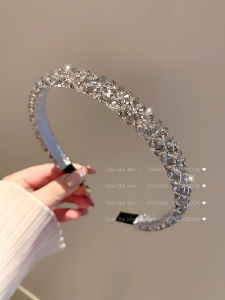 Accessible Luxury Super Shiny Crystal Headband Female Fancy Full Diamond Luxury Hair Band Exquisite Hair Tie Hair Accessories Elegant Clip
