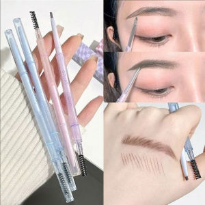Dorisna Double Heads Eyebrow Pencil Waterproof Long-lasting Fine Eyebrow Pen Brow Enhancer