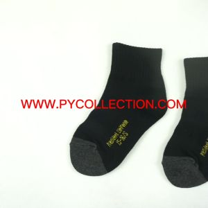 STOCKING ( COTTON TEBAL )  SEKOLAH HITAM 2 PASANG HIGH QUALITY / PS005 - PRESIDENT UNIFORM
