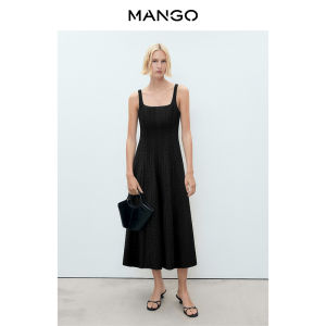 Mango | Vintage Lace Embroidery Cotton A-line Dress