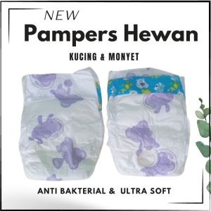 Pampers Diapers Popok S Pispot Softpets Hewan Monyet Kucing Anjing Ecer Murah Terlaris