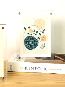 A4 Acrylic Photo Frame 3MM+3MM Thick Certificate Display Stand For Wall/Table