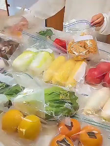 【 In Stock 】Food Storage Bag Food-Grade Fresh-Keeping Bag for Refrigerators Double-Sealed | Freezer Safe Multi-Functional Refrigerator Organizer Bag Beg Penyimpanan Makanan食品保鲜袋