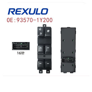 93570-1Y200 16-Pin Driver Power Window Master Switch for Kia Picanto 2011-2015 for Kia Morning Window Control Button LHD