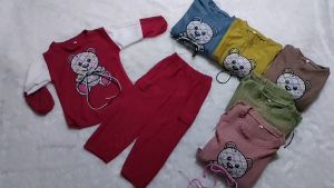 setelan anak perempuan usia 2-12 tahun bahan knit hornet