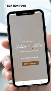 Tema Non Foto | Undangan Digital Web Website Pernikahan Rustic Floral Vintage Estetik Aesthetic Link