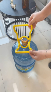 2PCS Heavy-Duty Foldable Water Bucket Lifter Thickened Handle Easy Carrying Fit 5 Gallon Bottle Caps