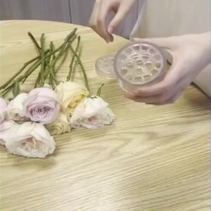 Spiral Vase Flower Arranger Invisible Transparent Ikebana Stem Holder Convenient Plastic Bouquet Floral Plant Tool DIY Floral