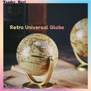 Antique Ocean World Earth Globe with Swivel Stand Mini Desktop Geography Educational Learning Globe Toys