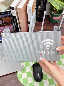 Wifi Storage Box Router Shelf Wall Mounted Organizer No-drill Wifi Router Holder Wall Hanging Storage Rack