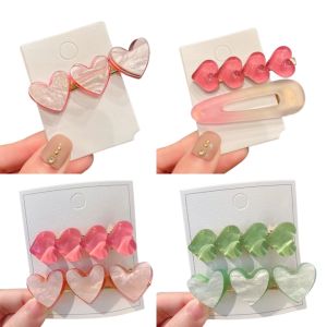 Y2k Style Hair Accessories: Cute Pink Heart Hairpins & Hot Girls Duckbill Clips
