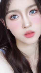 `💕RICHGIRL คอนแทคเลนส์ สีฟ้าผ้าอ่อน คอนแทคเลนส์อ่อน สีธรรมชาติ กระดาษ ✨ ขนาดมินิ 160x250mm`