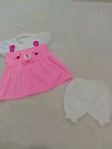 Dress Bayi Perempuan Bunny Salur / Baju Rok Anak Perempuan Murah