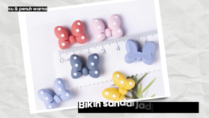 Hiasan Sandal Lucu Karakter Kartun – Aksesoris Sandal Warna-Warni Untuk Anak & Dewasa AY