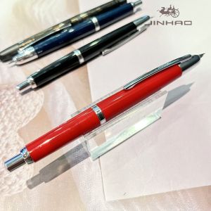 Jinhao 20 Press Retractable Fountain Pen EF/F Nib with Converter Resin Writing Gift Pen