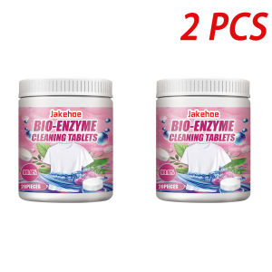 Jakehoe | Clothing Cleaning Effervescent Tablets Removiing Deep Stains Long-Lasting Fragrance Non Fading Bio-Enzyme-Based Laundry Tablets