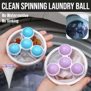 Clean Spinning Laundry Ball Filter Lint Hair Remover Durable And Reusable