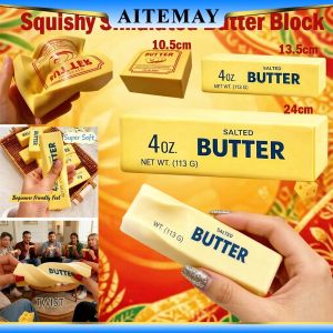 【Local Stock】(Ship in 12H)  Aitemay Butter Stick Squishy Toy Soft Slow Rebound Sensory Fidget Stress Relief Squeeze Toy for Kids Adults Anxiety ADHD Autism Gift