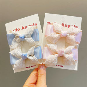 Sweet Girls Hair Accessories Childrens Hair Clips Lace Butterfly Knot Baby Side Clip Girls Cute Hair Decorations