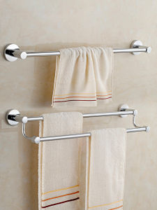 ตู้ผ้าเช็ดตัวสแตนเลสสองตัวในห้องน้ำ กางเกงชั้นวางของ ติดผนัง อุปกรณ์ห้องน้ำ อุปกรณ์ตกแต่งบ้าน อุปกรณ์สแตนเลส อุปกรณ์สแตนเลสสองตัว